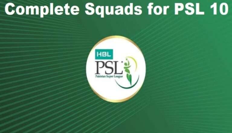 PSL 10 Final Squads After the Draft