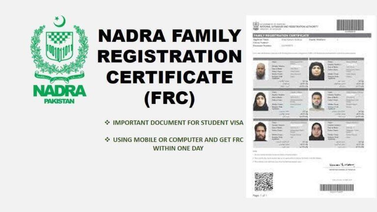 What is a Family Registration Certificate (FRC)?